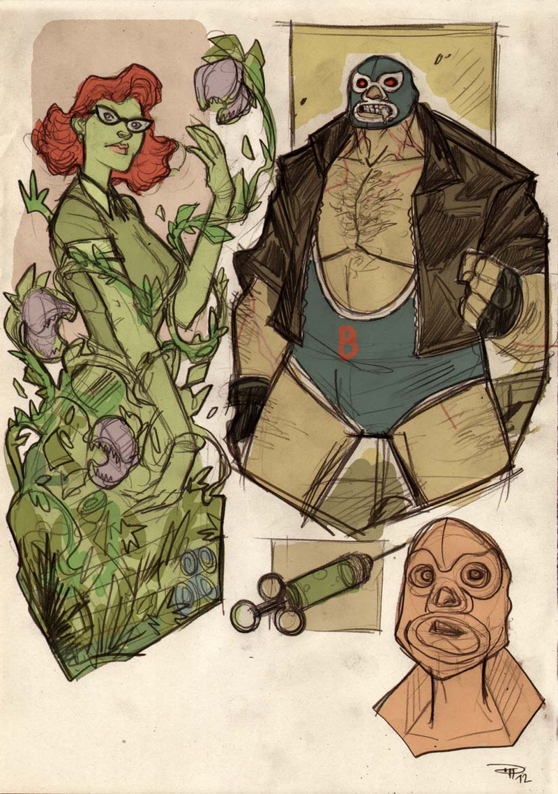 Illustration for article titled Meet the entire cast of 1950s greaser Batman's Gotham City